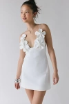 Bardot Ingrid Flower Mini Dress In Orchid White