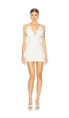 Bardot Ingrid Flower Mini Dress In Orchid White