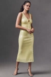 Bardot Isha Sequin Midi Dress In Yellow