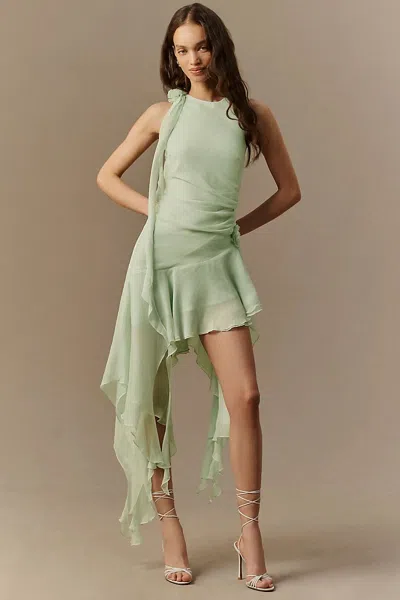 Bardot Ivana High-low Mini Dress In Green