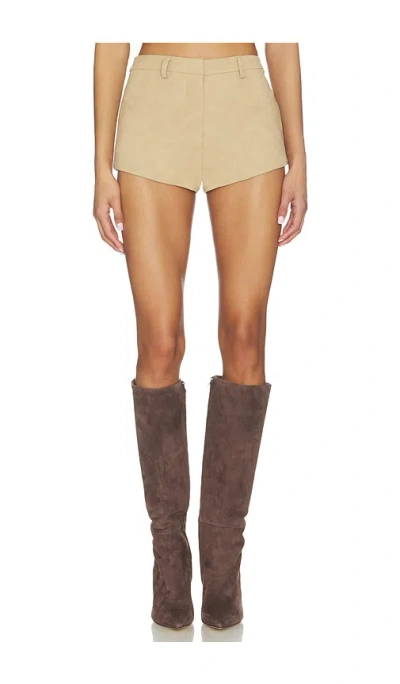 Bardot Jayla Vegan Leather Short In Neutral