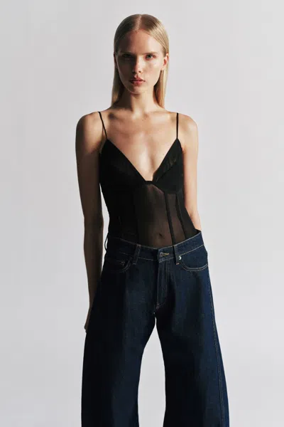 Bardot Jovana Mesh Bodysuit In Black