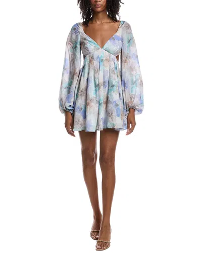 Bardot Jovie Babydoll Dress In Blue