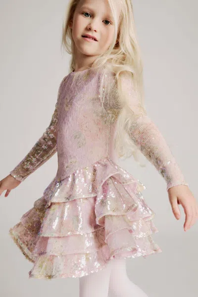 Bardot Junior Kids' Abby Sequin Mini Dress In Pink