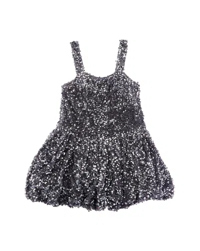 Bardot Junior Alanna Sequin Bubble Dress In Silver