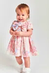 Bardot Junior Alice Bow Dress In Pink Multi