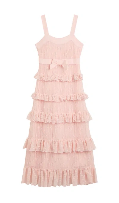 Bardot Junior Alicia Tiered Maxi Dress In Pink