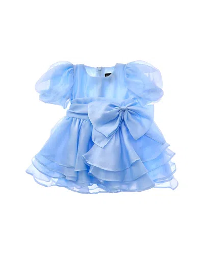 Bardot Junior Annabella Organza Mini Dress In Blue