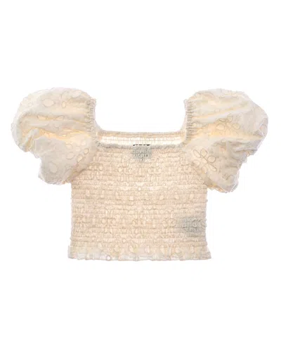 Bardot Junior Ashlyn Broderie Top In Nude