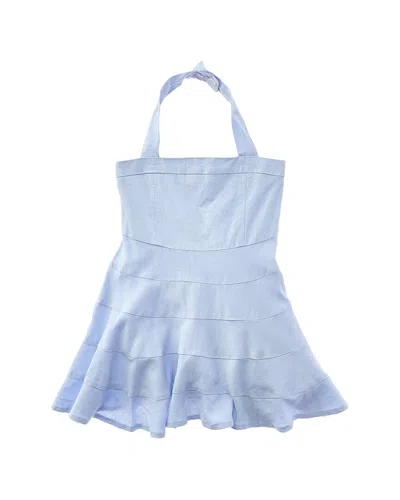 Bardot Junior Audrey Tiered Halter Dress In Blue
