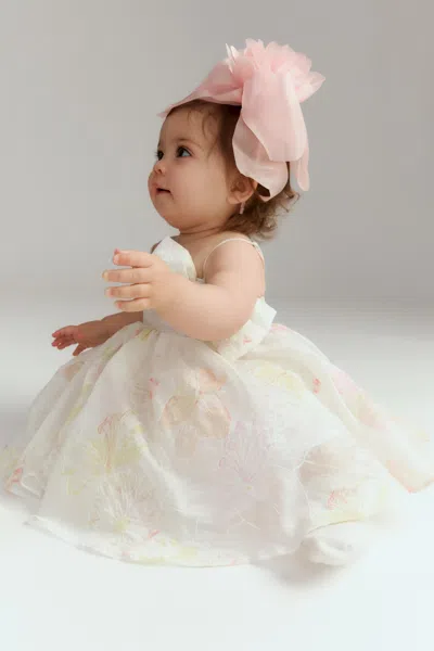 Bardot Junior Kids' Baby Anais Mini Bow Dress In Neutral