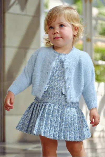 Bardot Junior Baby Bell Sleeve Cardi In Blue