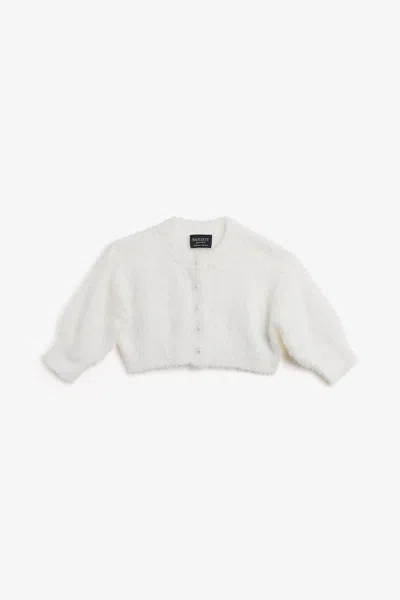 Bardot Junior Baby Bell Sleeve Cardi In White