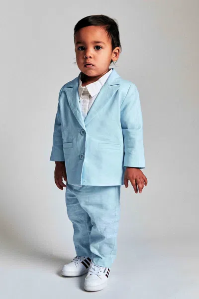 Bardot Junior Baby Boy Charles Pant In Blue Bay