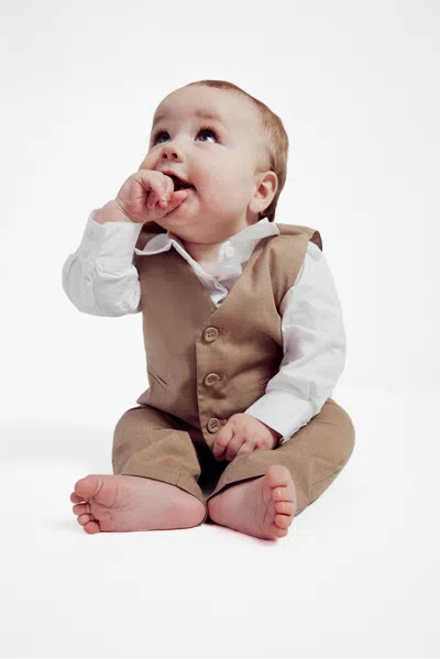 Bardot Junior Baby Boy Charles Pant In Sand
