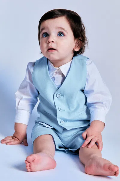 Bardot Junior Baby Boy Charles Short In Blue Bay