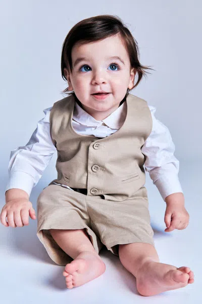 Bardot Junior Baby Boy Charles Short In Sandshell