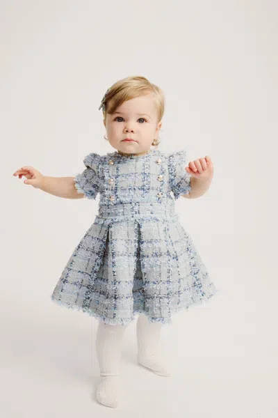 Bardot Junior Baby Brielle Boucle Dress In Blue