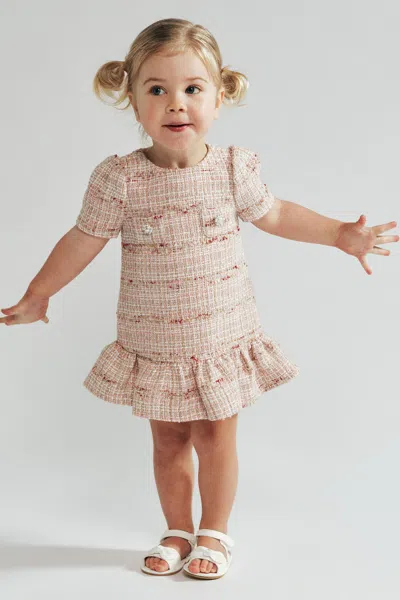 Bardot Junior Baby Callie Boucle Dress In Pink