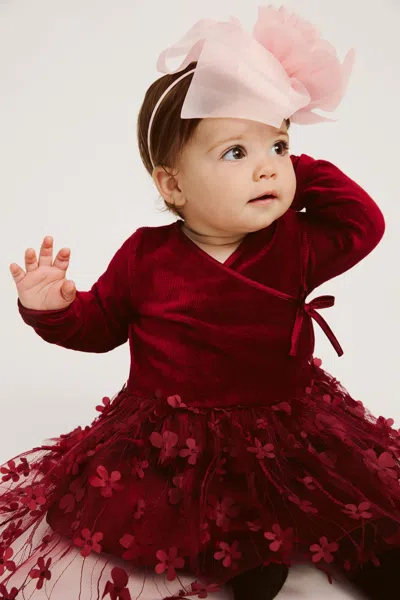Bardot Junior Baby Cara Ballet Dress In Burgundy