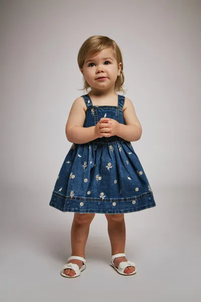 Bardot Junior Baby Catalina Daisy Denim Dress In Blue