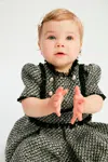 Bardot Junior Baby Delfina Boucle Dress In Black/wht
