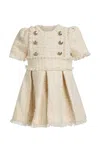 Bardot Junior Baby Girl Alicia Boucle Dress In Ivory Bcle