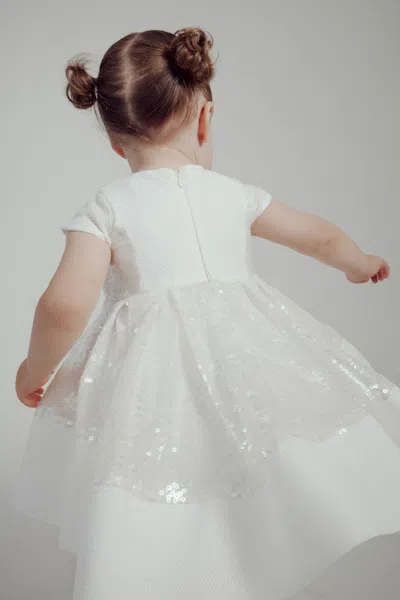 Bardot Junior Baby Girl Ava Starlet Sequin Dress In White