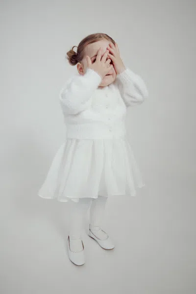 Bardot Junior Baby Girl Bell Sleeve Cardi In Ivory