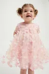 Shop Bardot Junior Baby Girl Butterfly Tiered Dress In Pastel Mul