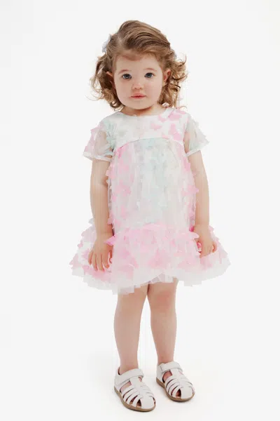 Bardot Junior Baby Girl Butterfly Tiered Dress In Rainbow