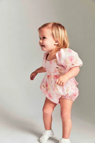 Bardot Junior Baby Girl Ellory Tie Grow In Pink