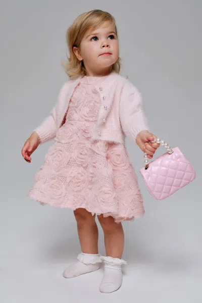 Bardot Junior Baby Girl Emily Rosette Dress In Pink