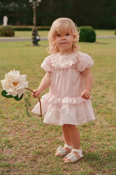 Bardot Junior Baby Girl Gemma Lace Trim Dress In Pink