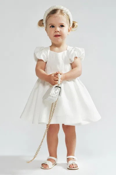Bardot Junior Kids' Baby Girl Harriet Taffeta Dress In Orchid Wht