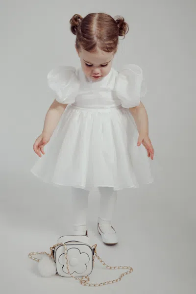 Bardot Junior Baby Girl Juliet Mini Dress In Orchid Wht