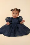 Bardot Junior Baby Girl Juliet Organza Mini Dress In Navy