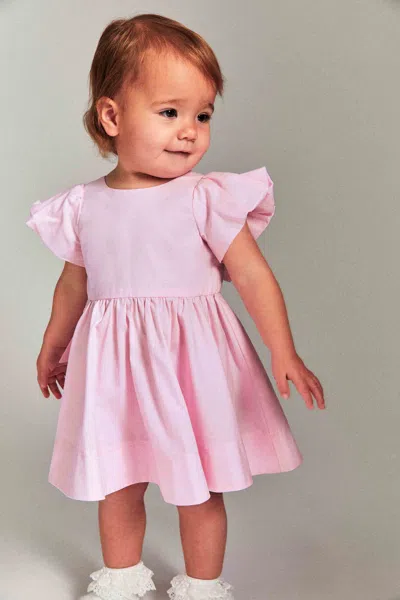 Bardot Junior Baby Girl Lanai Poplin Dress In Bliss Pink