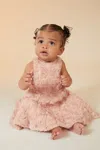 Bardot Junior Baby Girl Lizelle Rosette Dress In Dusty Rose