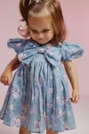 Bardot Junior Baby Girl Mercer Ditsy Mini Dress In Blue Florl