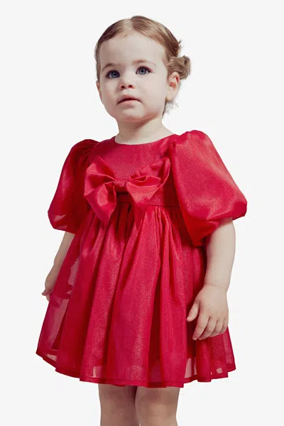 Bardot Junior Baby Girl Mercer Mini Dress In Deep Red