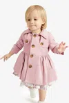 Bardot Junior Baby Girl Mia Classic Trench In Blush Pink