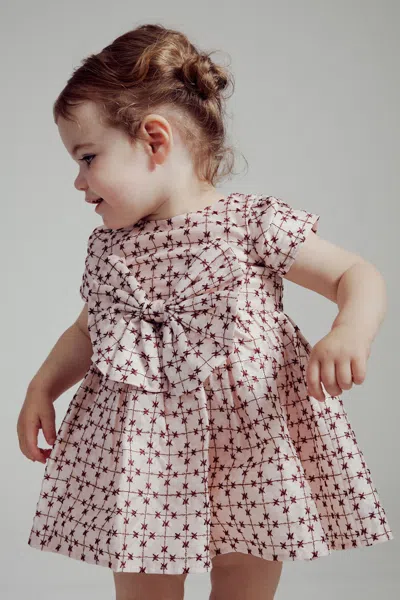 Bardot Junior Baby Girl  Novella Bow Dress In Beige Star
