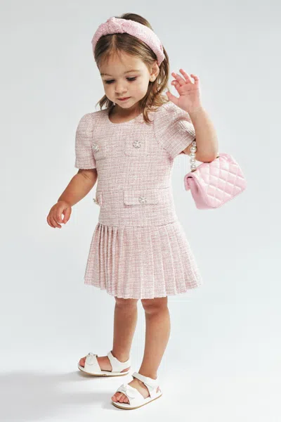Bardot Junior Baby Girl Shiloh Boucle Dress In Pink
