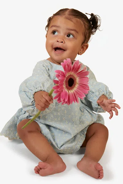 Bardot Junior Baby Girl Sirena Floral Set In Washed Blu