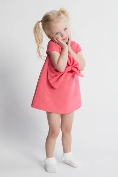 Bardot Junior Baby Girl Stefania Bow Mini Dress In Bliss Pink