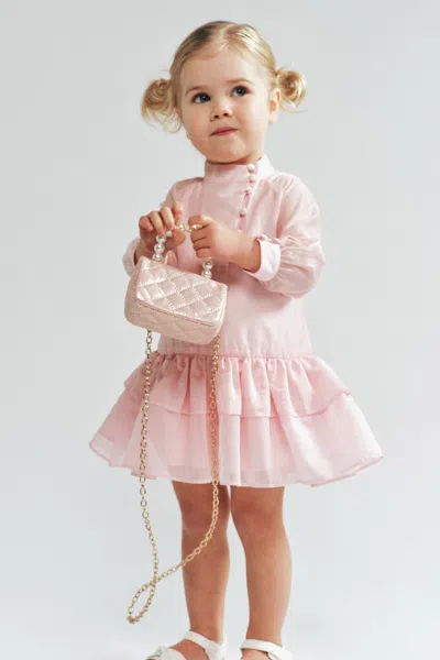 Bardot Junior Baby Girl Thea Babydoll Dress In Pink