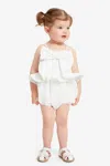 Bardot Junior Baby Girl Tulip Bow Grow In Orchid Wht