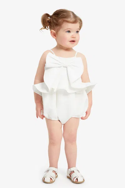 Bardot Junior Baby Girl Tulip Bow Grow In Orchid Wht