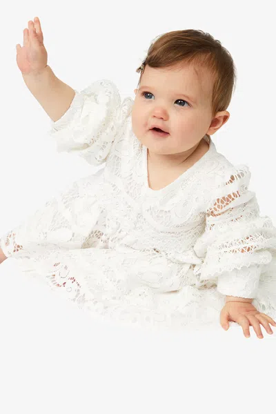 Bardot Junior Baby Girl Venice Floral Lace Dress In Ivory